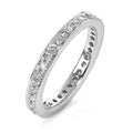 Memory ring 750/18K hvidguld Diamant hvid , 0.50 ct, 35 Sten , [Brillant], w-si
