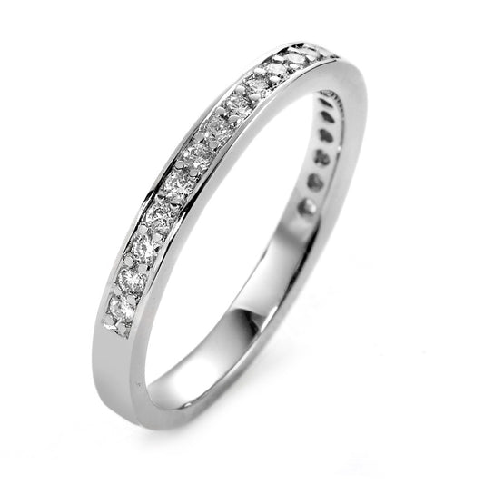 Memory ring 750/18K hvidguld Diamant hvid , 0.25 ct, 21 Sten , [Brillant], w-si