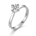 Solitaire ring 750/18K hvidguld Diamant hvid , 0.25 ct, [Brillant], w-si
