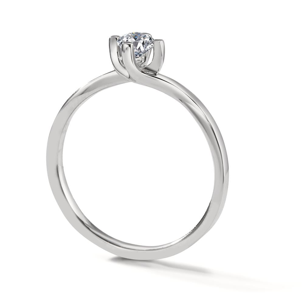 Solitaire ring 750/18K hvidguld Diamant hvid , 0.25 ct, [Brillant], w-si