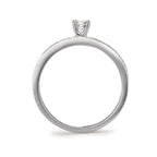 Solitaire ring 750/18K hvidguld Diamant hvid , 0.20 ct, [Brillant], w-si Ø3 mm