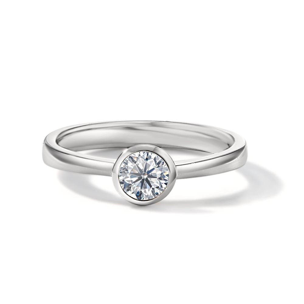 Solitaire ring 750/18K hvidguld Diamant hvid , 0.33 ct, [Brillant], w-si