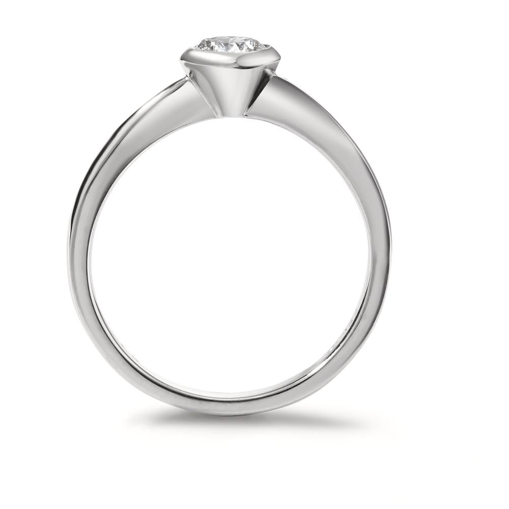 Solitaire ring 750/18K hvidguld Diamant hvid , 0.33 ct, [Brillant], w-si