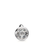 Vedhæng 750/18K hvidguld Diamant hvid , 0.20 ct, [Brillant], w-si Ø5.5 mm