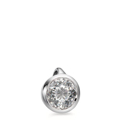Vedhæng 750/18K hvidguld Diamant hvid , 0.20 ct, [Brillant], w-si Ø5.5 mm