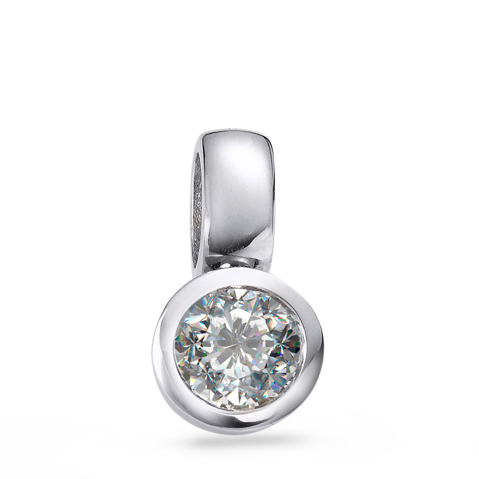 Vedhæng 750/18K hvidguld Diamant hvid , 0.25 ct, [Brillant], w-si