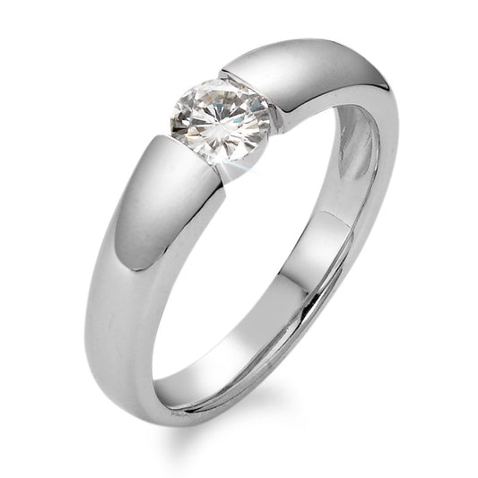 Solitaire ring 750/18K hvidguld Moissanite