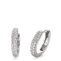 Click kreoler 750/18K hvidguld Diamant 0.24 ct, 38 Sten , si