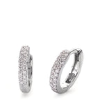 Click kreoler 750/18K hvidguld Diamant 0.24 ct, 38 Sten , si