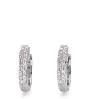 Click kreoler 750/18K hvidguld Diamant 0.24 ct, 38 Sten , si