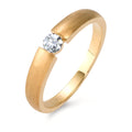 Solitaire ring 750/18K guld Diamant 0.15 ct, w-si