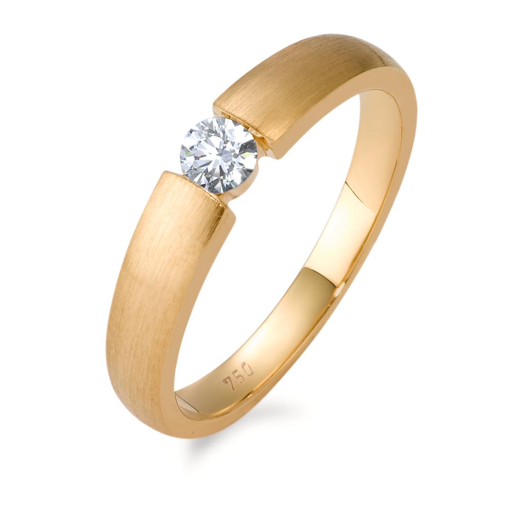 Solitaire ring 750/18K guld Diamant 0.20 ct, w-si