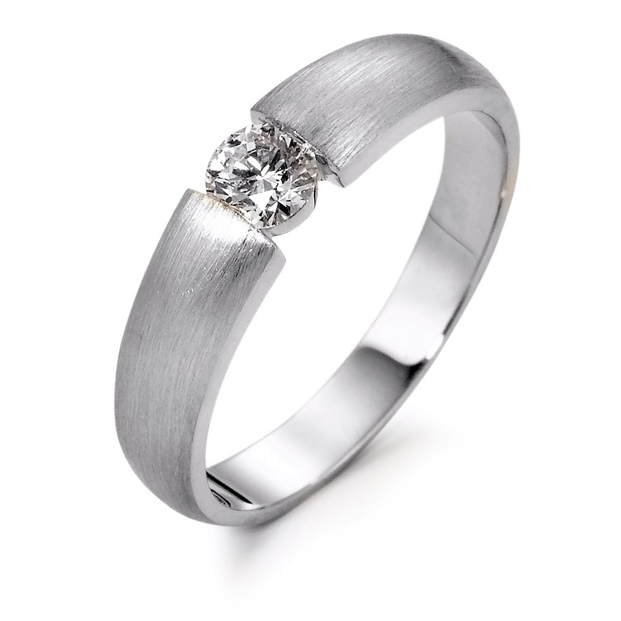 Solitaire ring 750/18K hvidguld Diamant 0.30 ct, w-si