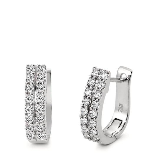 Click kreoler 750/18K hvidguld Diamant 0.57 ct, 32 Sten , w-si