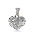 Vedhæng 750/18K hvidguld Diamant 0.42 ct, 54 Sten , w-si Hjerte