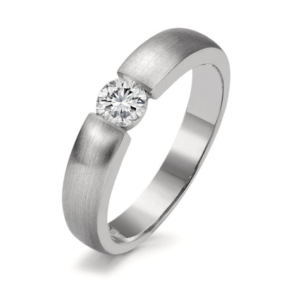 Solitaire ring 750/18K hvidguld Diamant hvid , 0.30 ct, w-si