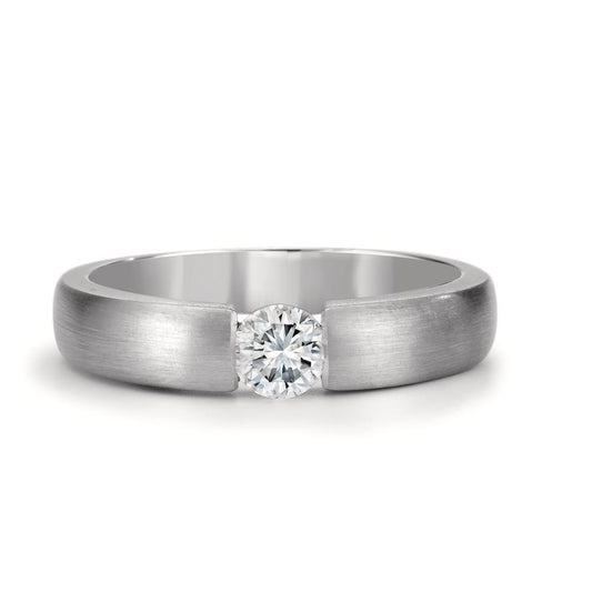 Solitaire ring 750/18K hvidguld Diamant hvid , 0.30 ct, w-si