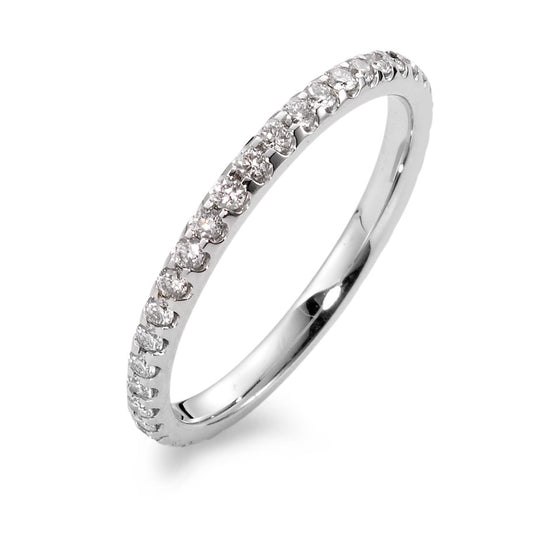Memory ring 750/18K hvidguld Diamant 0.53 ct, w-si