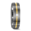Partnerringe 500 palladium, 585/14K guld Diamant hvid , 0.025 ct, w-si