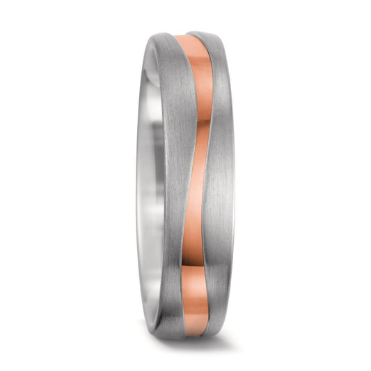 Partnerringe 750/18K hvidguld, 750/18K rødguld