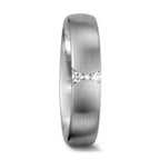 Partnerringe 750/18K hvidguld Diamant hvid , 0.055 ct, 3 Sten , tw-vsi