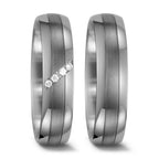 Partnerringe 950 palladium, 500 palladium