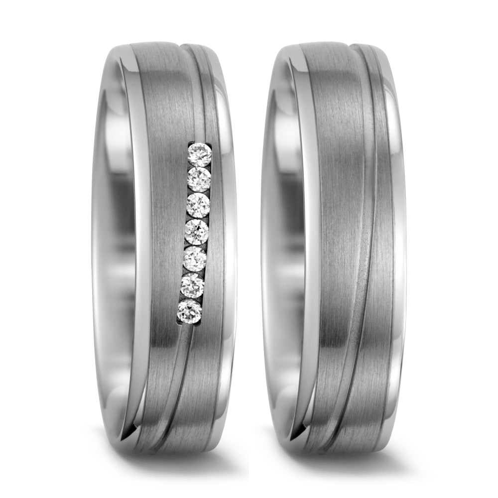 Partnerringe 750/18K hvidguld