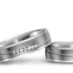 Partnerringe 750/18K hvidguld