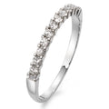 Memory ring 750/18K hvidguld Diamant hvid , 0.25 ct, 11 Sten , w-si