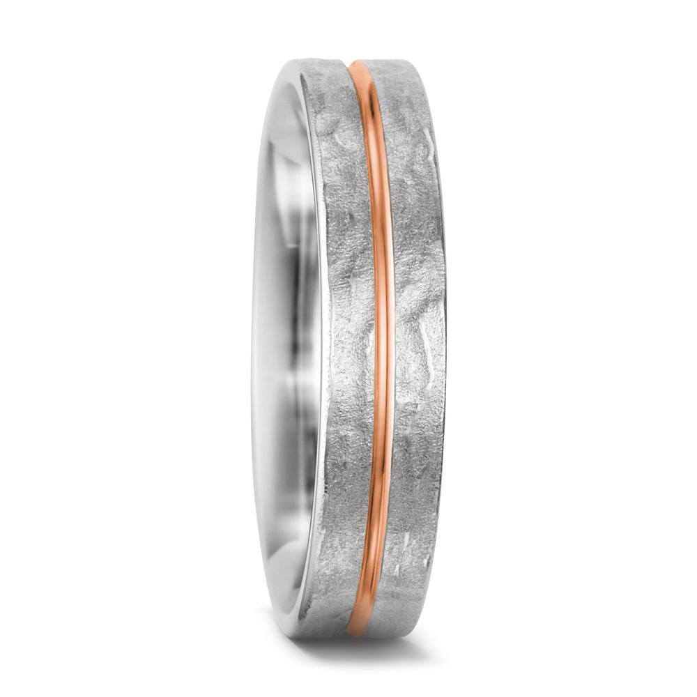 Partnerringe 750/18K hvidguld, 750/18K rødguld