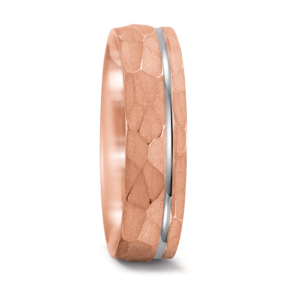 Partnerringe 750/18K roseguld, 750/18K hvidguld