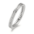 Memory ring 750/18K hvidguld Diamant hvid , 0.33 ct, 42 Sten , [Brillant], w-si