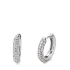 Click kreoler 750/18K hvidguld Diamant hvid , 0.25 ct, 74 Sten , [Brillant], tw-vsi
