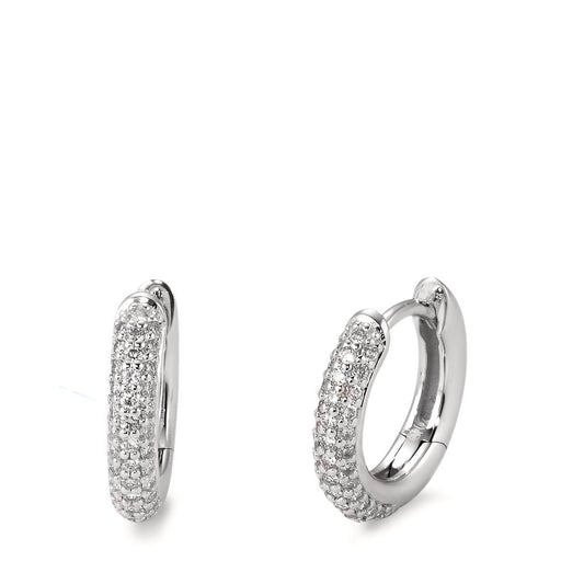 Click kreoler 750/18K hvidguld Diamant hvid , 0.25 ct, 74 Sten , [Brillant], tw-vsi