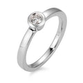 Ringe 750/18K hvidguld Diamant hvid , 0.15 ct, [Brillant], w-si