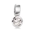 Vedhæng 750/18K hvidguld Diamant hvid , 0.20 ct, [Brillant], w-si Ø5.5 mm