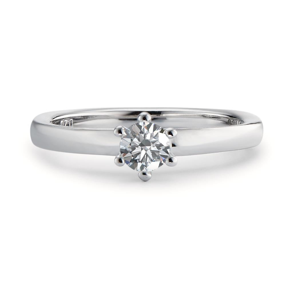 Solitaire ring 750/18K hvidguld Diamant hvid , 0.20 ct, [Brillant], w-si