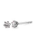 Ørestikker 750/18K hvidguld Diamant hvid , 0.25 ct, 2 Sten , [Brillant], w-si Ø4 mm