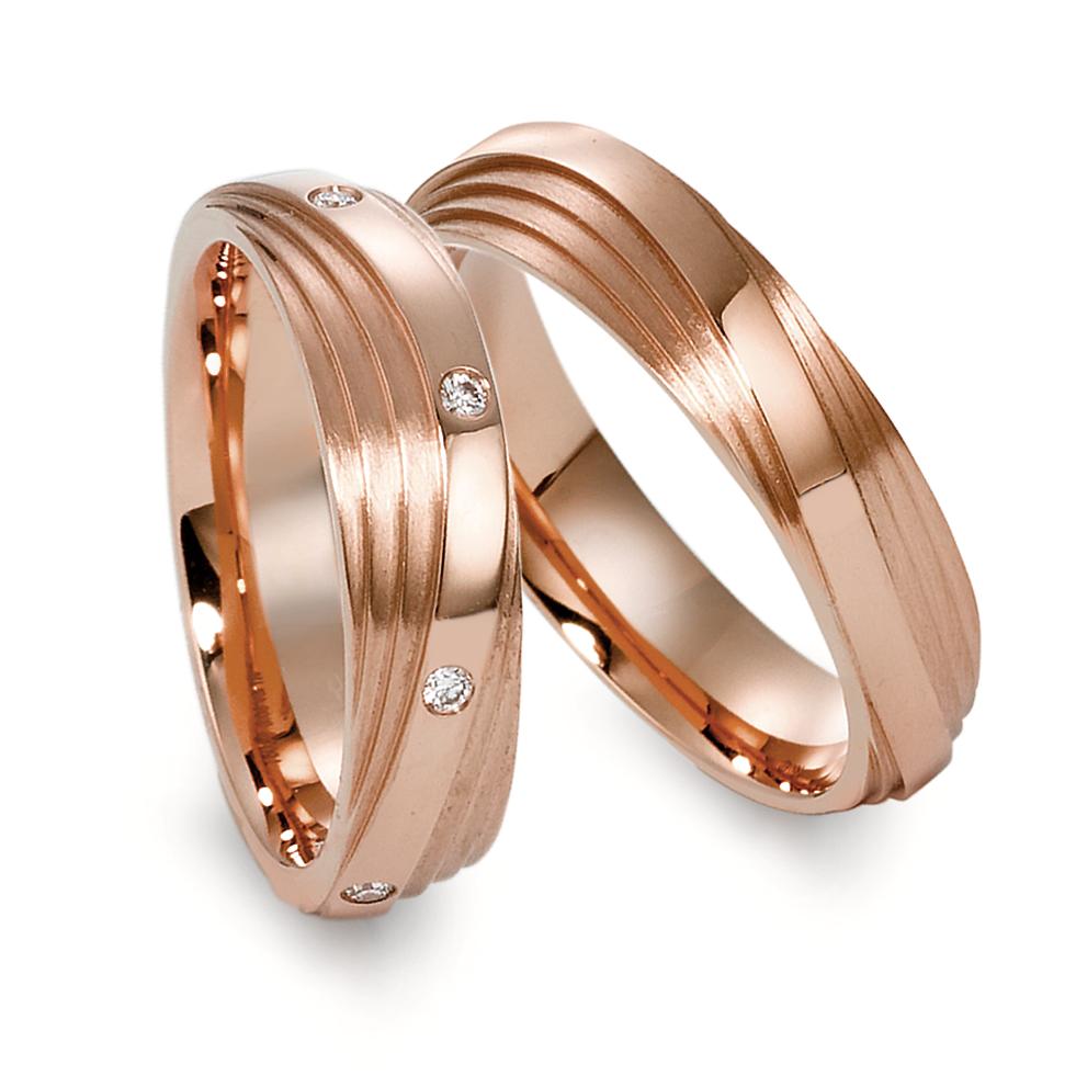 Partnerringe 750/18K roseguld