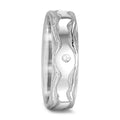 Partnerringe 750/18K hvidguld Diamant 0.045 ct, w-si