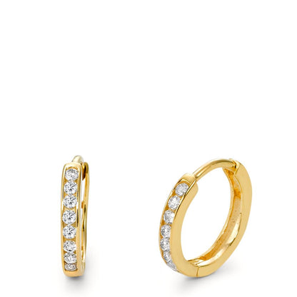 Click kreoler 375/9K guld Zirconia