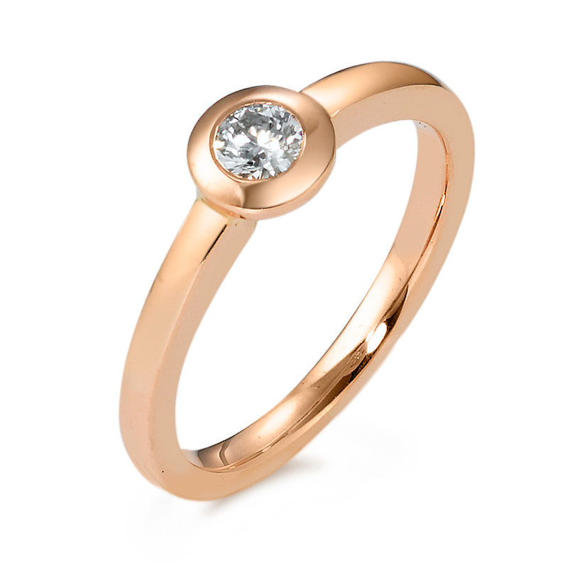 Ringe 585/14K roseguld Diamant 0.20 ct, w-si