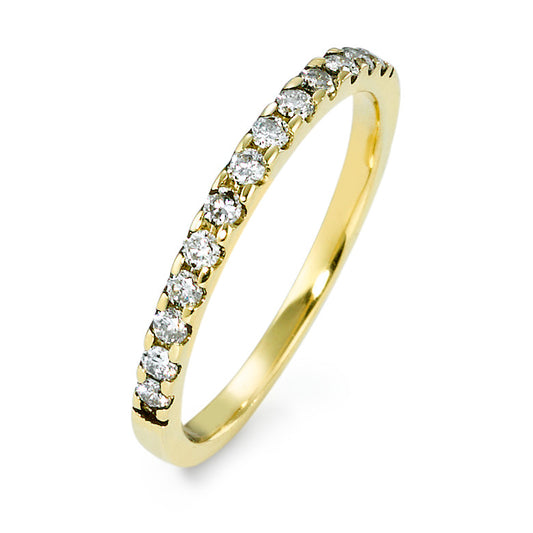 Memory ring 585/14K guld Diamant 0.25 ct, 13 Sten , w-si