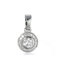 Vedhæng 750/18K hvidguld Diamant 0.27 ct, 17 Sten , w-si