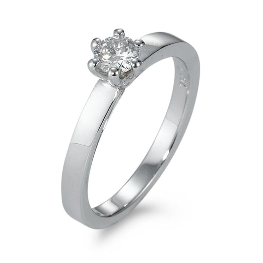 Solitaire ring 750/18K hvidguld Diamant 0.30 ct, w-si