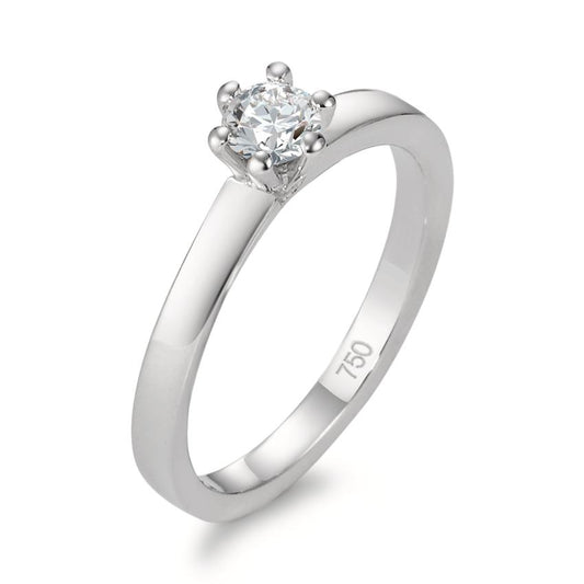 Solitaire ring 750/18K hvidguld Diamant 0.25 ct, w-si
