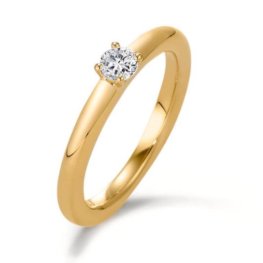 Solitaire ring 750/18K guld Diamant 0.20 ct, w-si