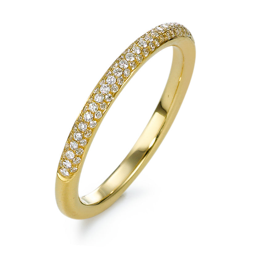 Ringe 750/18K guld Diamant 0.25 ct, 82 Sten , w-si