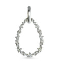 Vedhæng 750/18K hvidguld Diamant hvid , 0.33 ct, 23 Sten , [Brillant], w-si