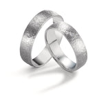 Partnerringe 750/18K hvidguld
